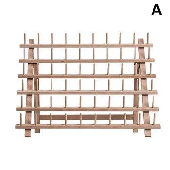 

Foldable Wooden Thread Rack with Spools for Sewing Quilting Embroidery can CSV