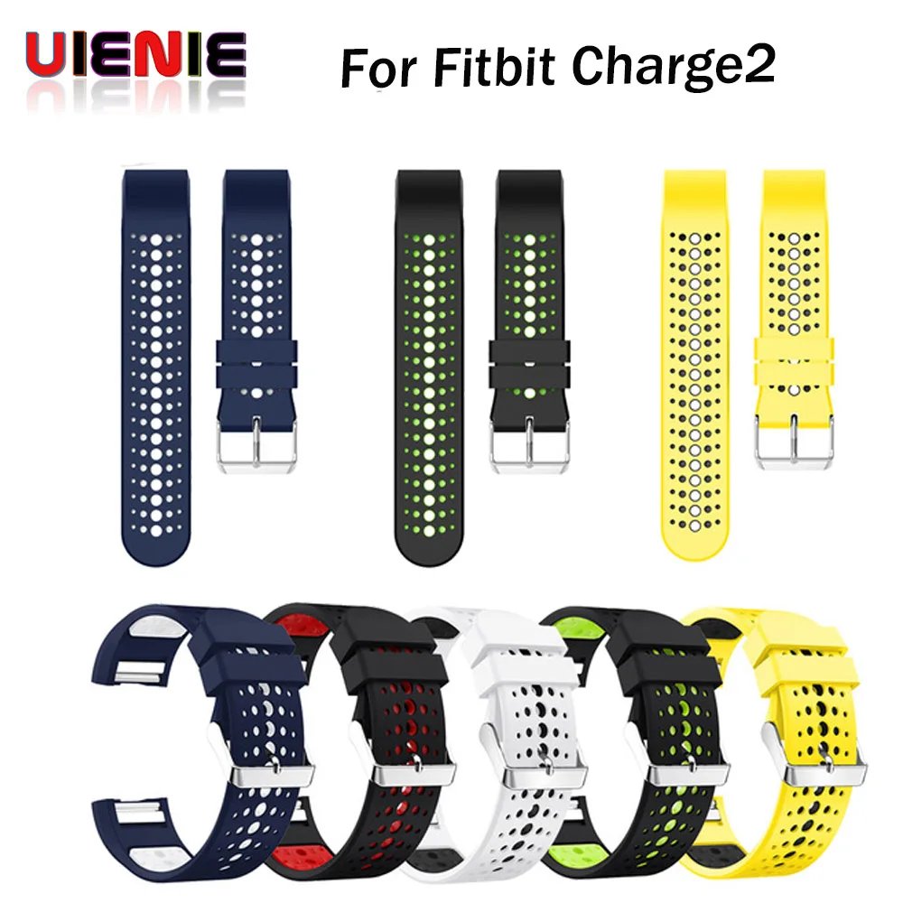 

Ventilate Colorful watch Band for Fitbit Charge 2 Sport Silicone Band wrist Strap For Fitbit Charge2 Bracelet Smart Wristband
