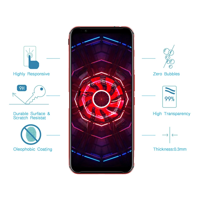 2 шт. полное покрытие закаленное стекло для zte Nubia Red Magic 3 3S стекло защитная пленка защитное стекло