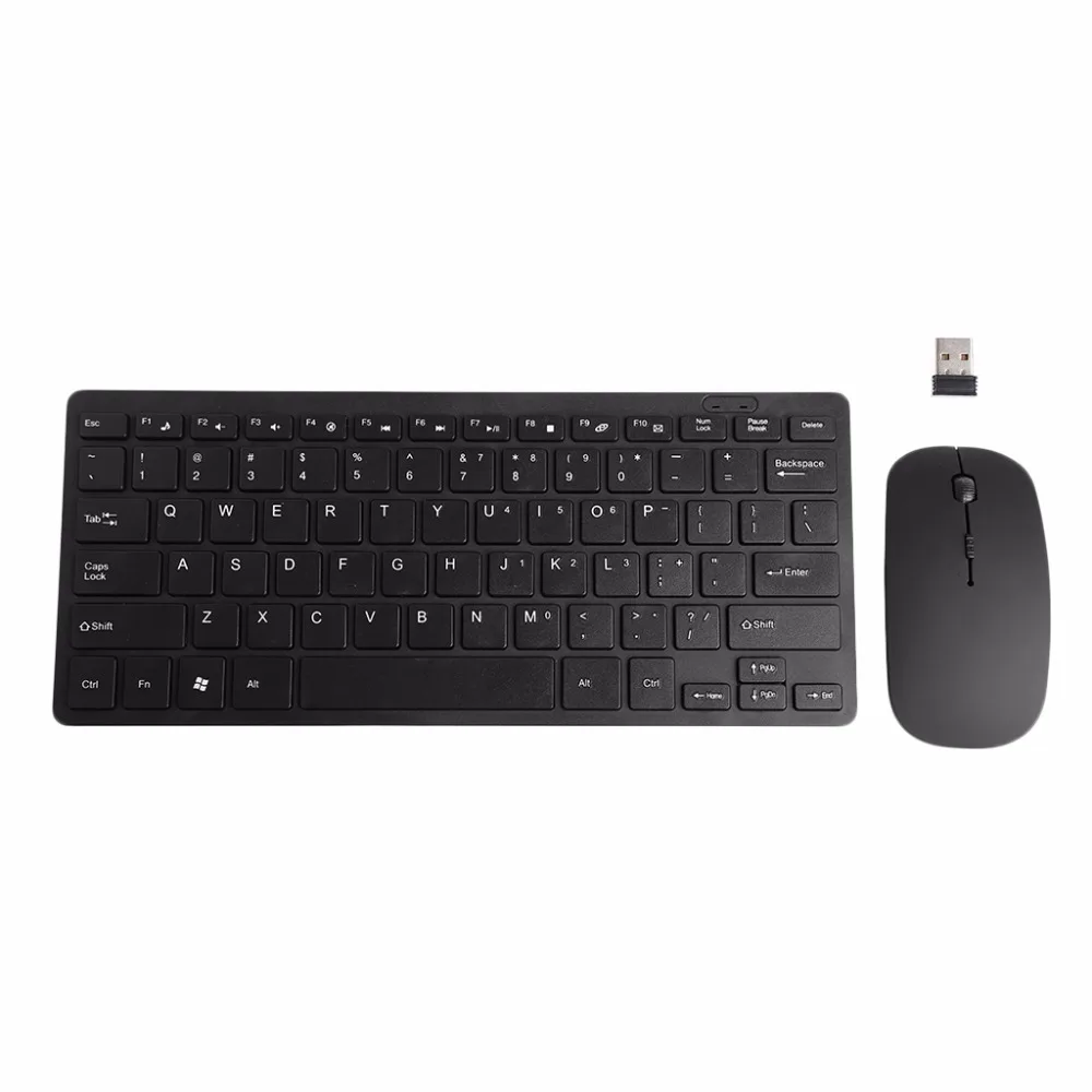 Беспроводная ультратонкая мини клавиатура 2 4 ГГц|mouse combo|keyboard setkeyboard mouse set |