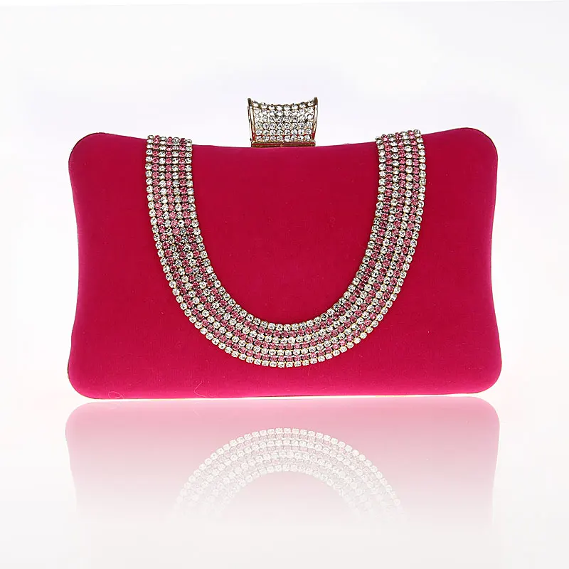 2016 New Design Hot Pink Totes Party Evening Bag Fashion Women's Wallet