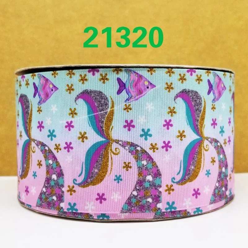 

Free shipping 50 yard cartoon printed grosgrain ribbon 21320