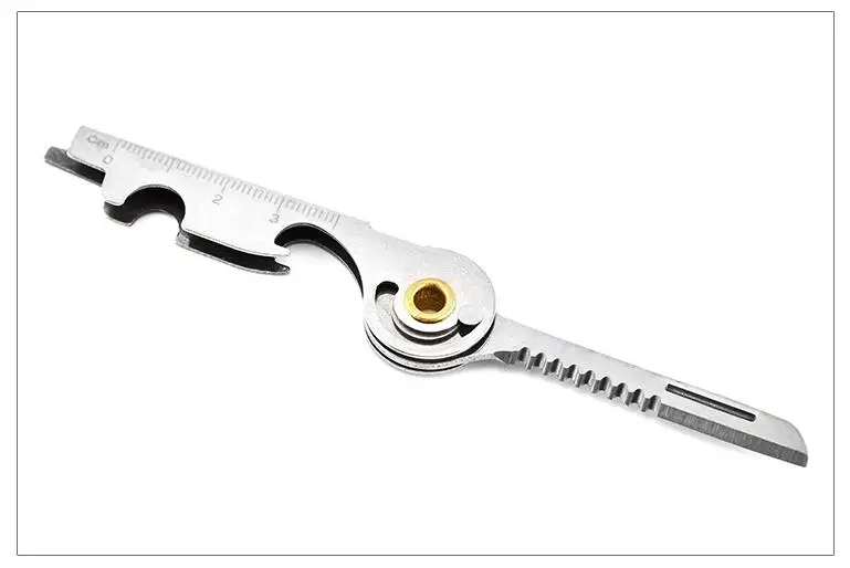 

free shipping Stainless steel multi-function key tool Open the bottle and turn the screwdriver