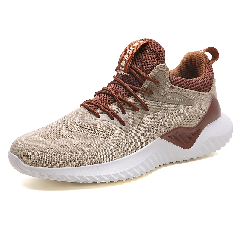 

Mens Trail Running Shoes Lightweight Sneakers Sport Shoes for Male Lace up Outdoor Jogging zapatos Black Brown Workout Shoe 46