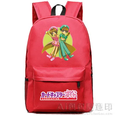 

Anime Card Captor Sakura Cosplay Sakura Kinomoto Cos Anime student male and female backpack child birthday gift