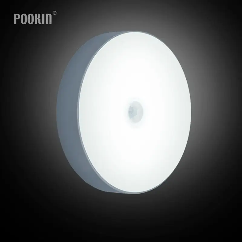 

2PCS/Lot Creative LED Smart Night Light Auto PIR Body Motion Sensor Activated Wall Light Sensor Kitchen Cabinet Light Lamp