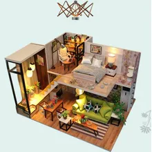 Развивающий Миниатюрный Кукольный дом DIY Наслаждайтесь романтической Европой с мебели для детей и взрослых, конструкторские наборы, рождественские подарки