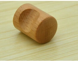 Thumb Shaped Wood Knobs 15mm Mini Wood Cabinet Pull Beech Wood