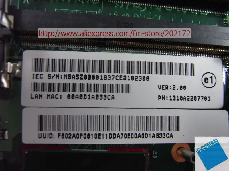 MBASZ0B001 для acer Aspire 8930 8930G материнская плата 6050A2207701 1310A2207701