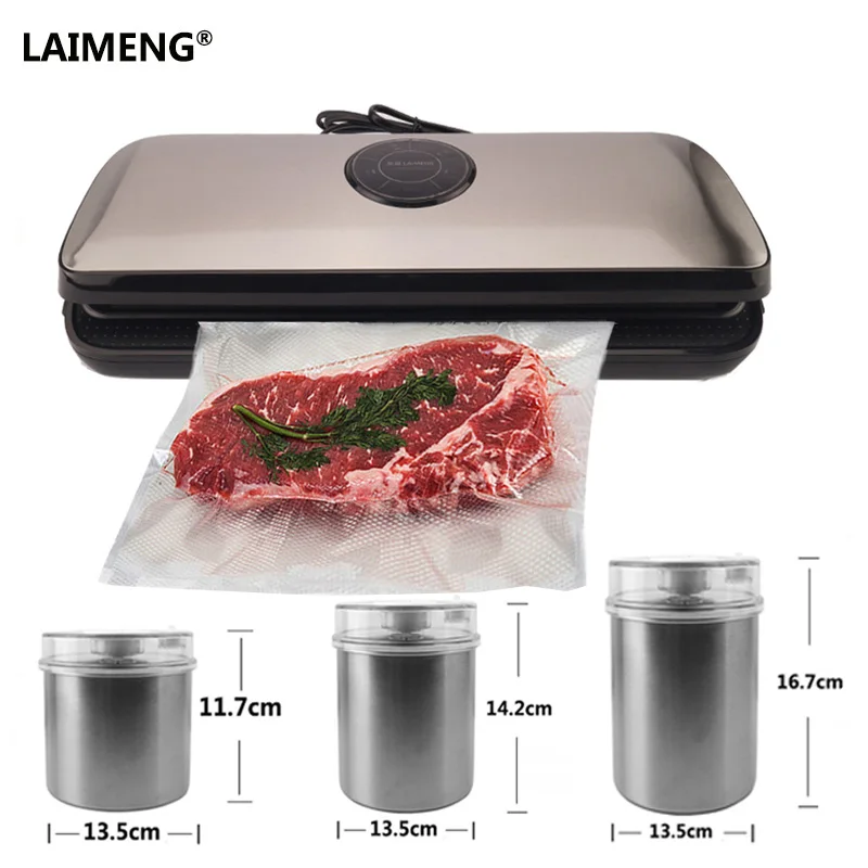 LAIMENG Vacuum Packing Machine Plus Vacuum Canister for Candy Coffee
