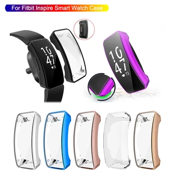 

Ultra-thin Soft TPU Case Cover for Fitbit Inspire Full Protection Cases Wearable Devices Smart Watch Band Protector Accessories