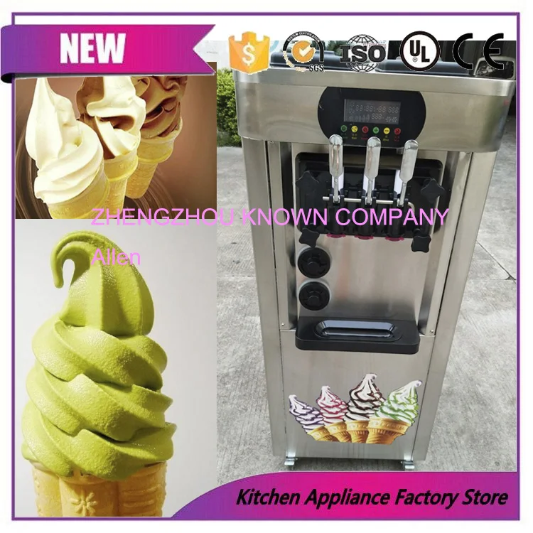 Free shipping automatic philippines 3 flavor soft serve ice cream