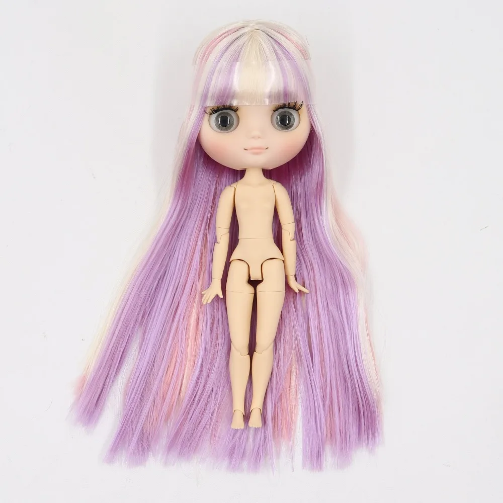 Middie Blythe マルチカラーの髪、傾いた頭を持つ人形 Custom ジョイントボディ1