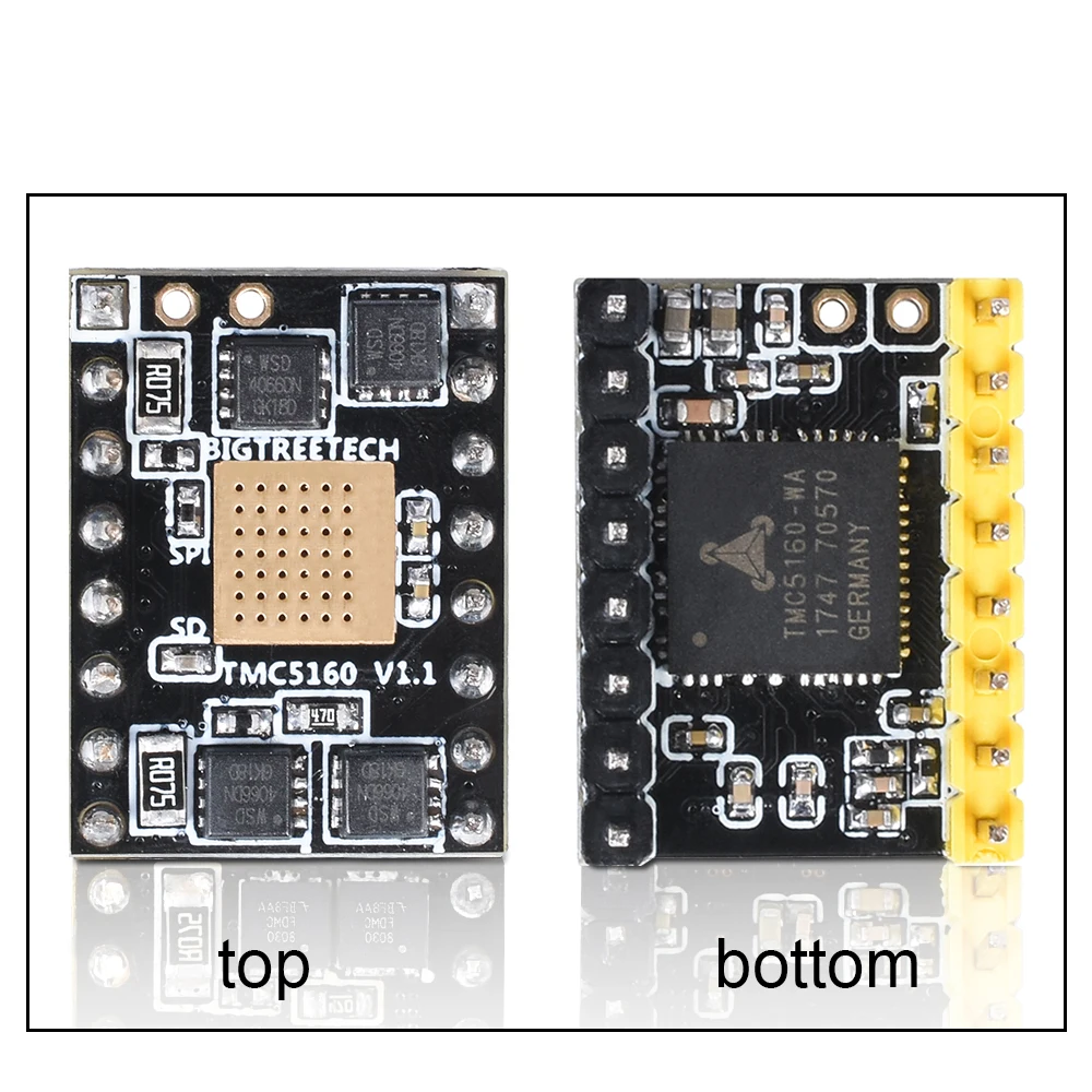 BIGTREETECH TMC2130 V3.0 Драйвер шагового двигателя TMC2208 UART TMC5160 SPI StepStick бесшумный 3d принтер части SKR V1.3 PRO MKS плата