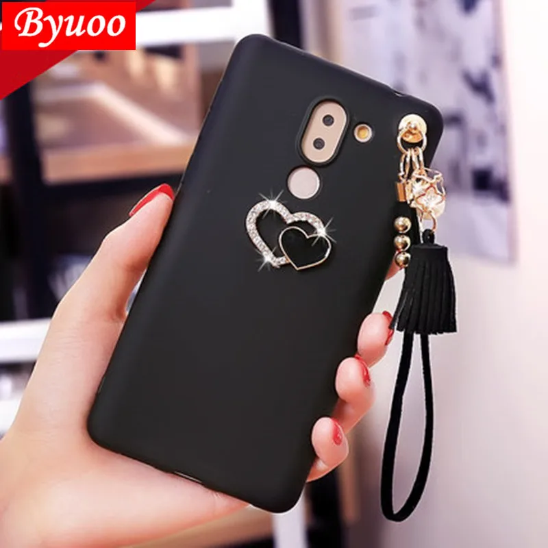 

Love back cover strap For Huawei P30 P smart Y7 Y6 2019 8C honor 6x 7a 7c pro Mate 10 20 P20 lite Coque 8X honor 9 10 Phone case