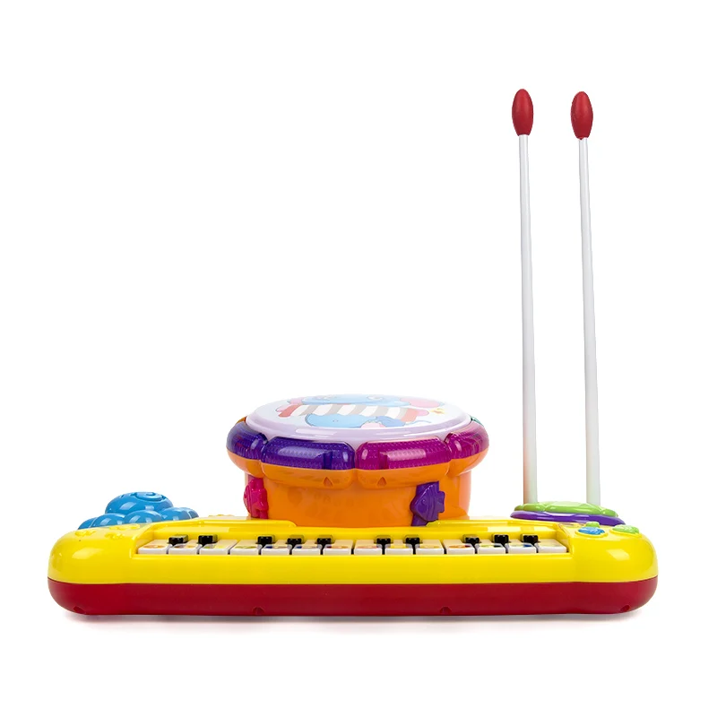 SHUNHUI электропианино Клавиатура Детские игрушечные музыкальные инструменты для детей взбивание стучания ручной барабан свет детские образовательные игрушки