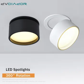 

360 Degree Rotation Spot lightings 7W 10W 12W embedded LED ceiling lamp ,Foldable LED light spray background down light