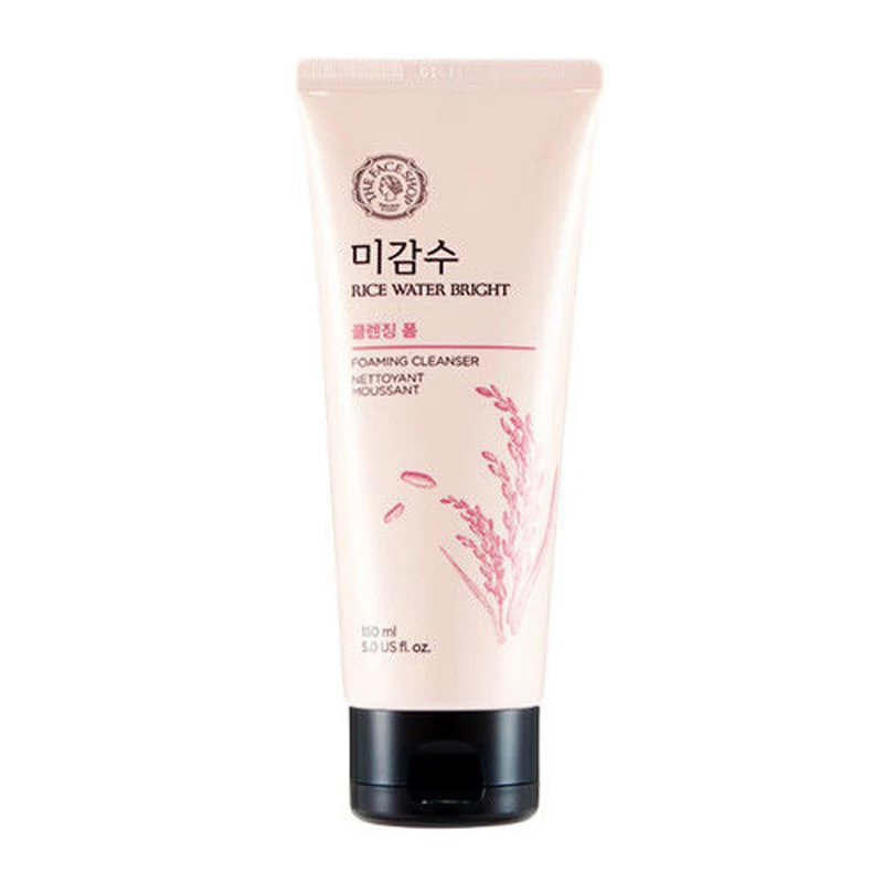 

Korea Cosmetics Rice Water Bright Cleansing Foam Facial Cleanser Moisturizing Oil Control Remove Blackhead Face Cleanser