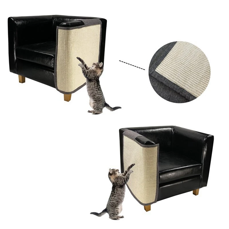 

Anti Cat Scratching Mat Sisal Couch Guard Furniture Protector Heavy Duty Cats Protect Sofa from Scratching Supplies
