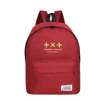 

TXT Accessories Funny Backpack Printed Canvas Harajuku Mochila feminina Kpop High Street travel mochila TOMORROW X TOGETHER