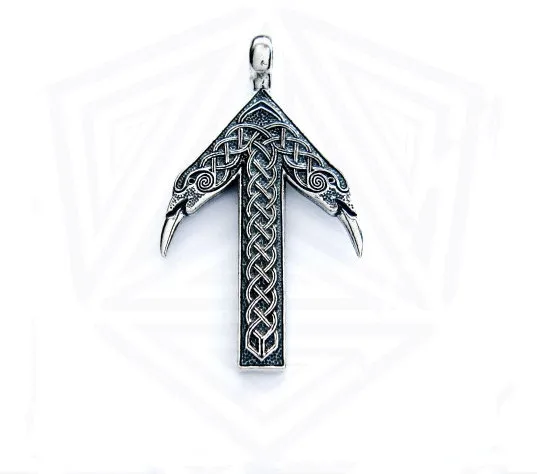 6Pcs New Vikings Collana Con Ciondolo Nordico Tiwaz / Tyr Rune Collana Con Ciondolo Amuleto Vichingo Talismano Nordico Spedizione Gratuita