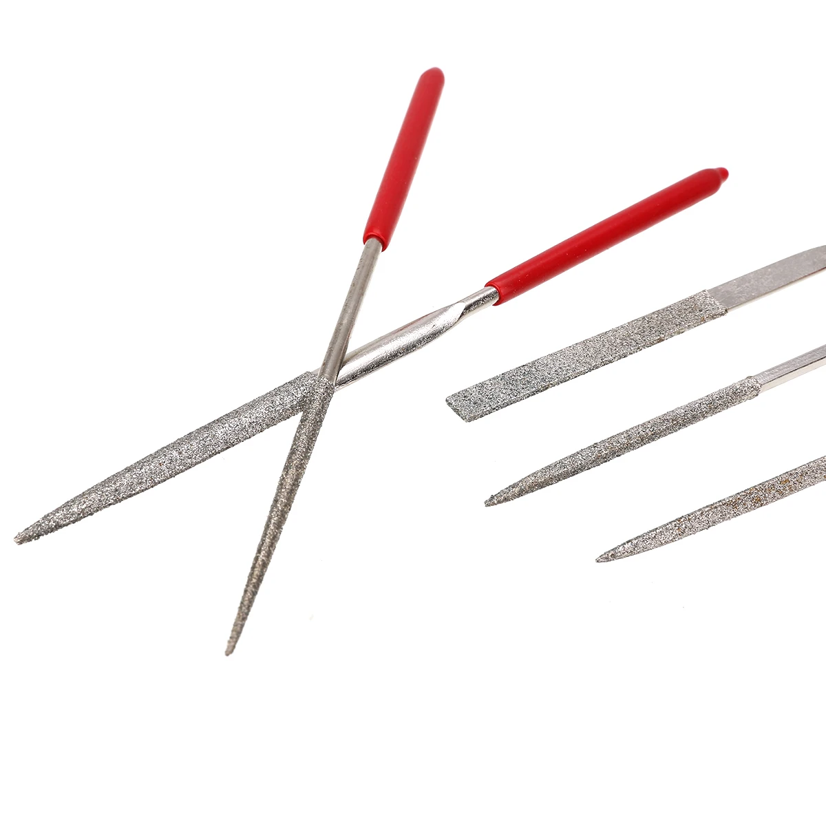 5pcs Metal Needle File Set Files For Glass Stone Wood Carving Craft Woodworking Tool