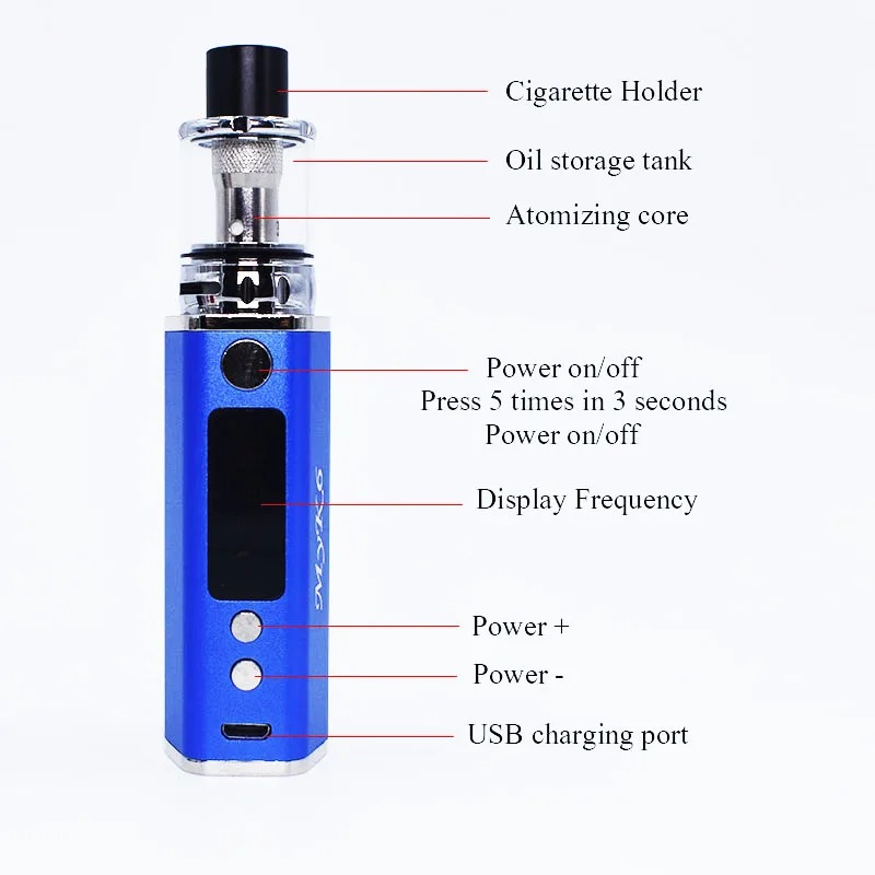 FERSHA 80 Вт vape высокой мощности Регулируемый кальян мод комплект 0.2ohm электронная