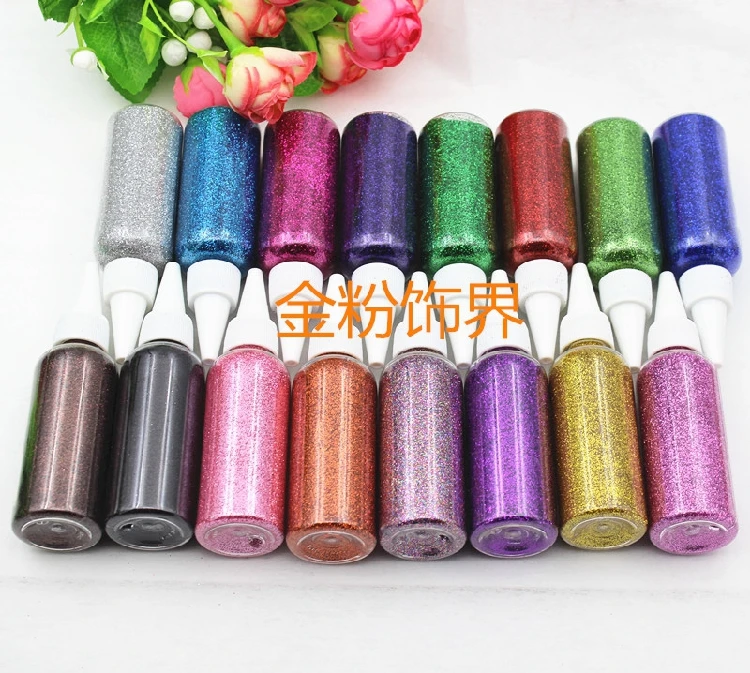 

5Pcs Colors Handmade DIY Flash Glitter Powder for Temporary Tattoo and Kids Face Body Painting Decorate Christmas 50g/bottle
