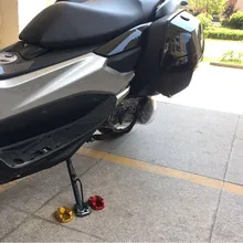 Модифицированный мотоцикл с ЧПУ Алюминиевый nmax sidestand kickstand увеличить стенд коврик пластина для yamaha nmax155 nmax125