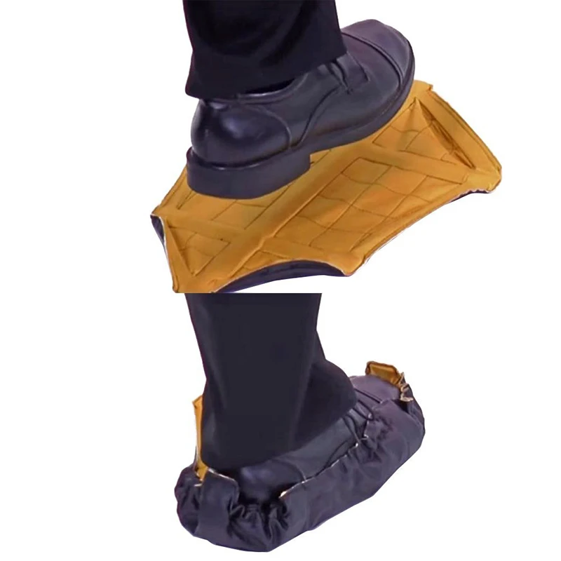 

Stocks 2pcs/pair Step in Sock Reusable Shoe Cover One Step Hand Free Sock Shoe Covers Durable Portable Automatic Shoe Covers