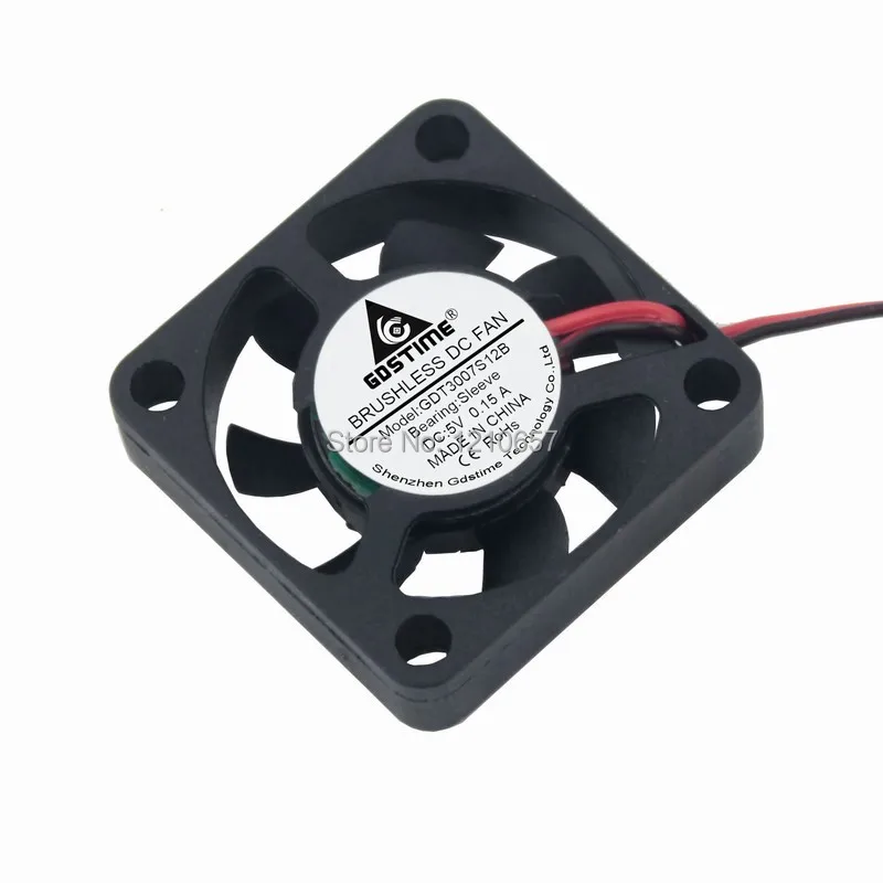 Plástico de Refrigeração Peças Muito Gdstime 3cm 5 30x7 Milímetros 3007 dc v 2pin Mini fã 30 30mm - Imagem 3