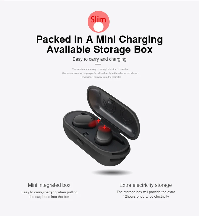 TWS Bluetooth 5.0 Earphones in-Ear Wireless Earbuds Stereo Bass Sound Noise Cancellation mini Wireless Bluetooth Earphone (8)