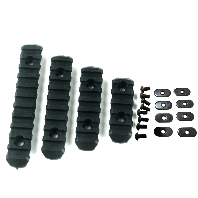 4pcs Tactical Airsoft Polymer Picatinny Rail for MOE/M LOK Handguard