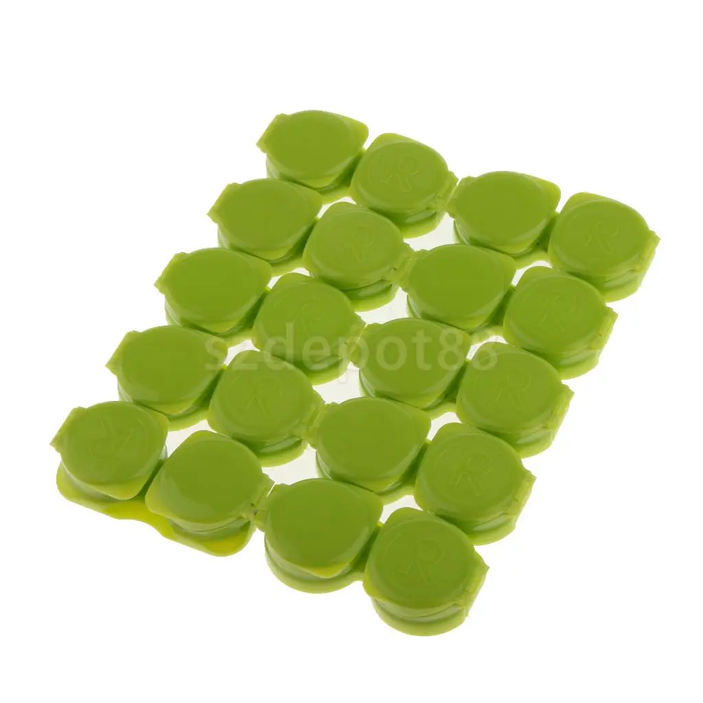 10 Pack Mini Flip-top Contact Lens Portable Travel Kit Holder Soaking Box Case R Marked