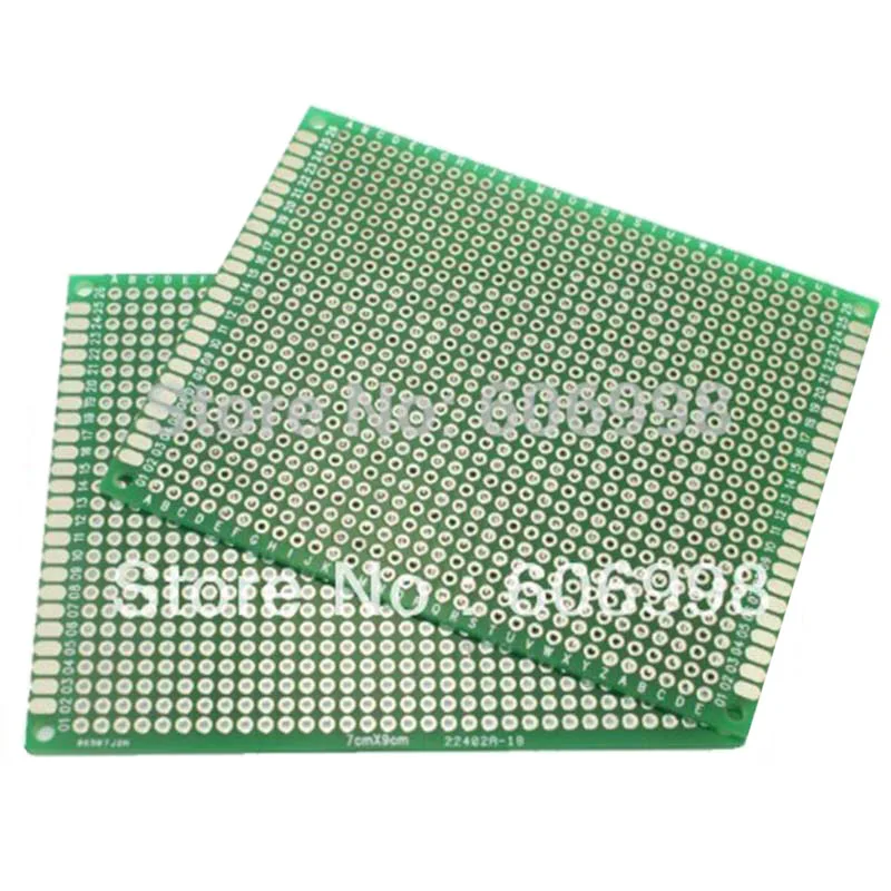 12pcs/lot 7x9 6x8 5x7 4x6 3x7 2x8cm Double Side Prototype Diy Universal Printed Circuit PCB Board Protoboard For Arduino