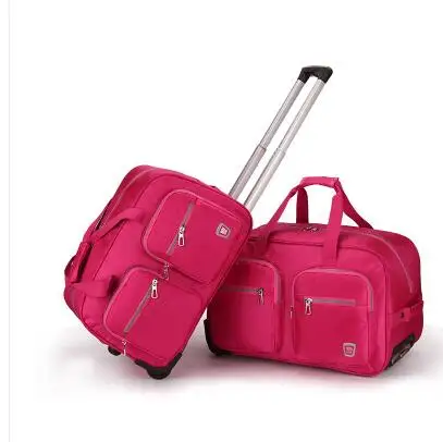 ショベル旅行バッグトロリーオックスフォードキャビンローリング荷物袋旅行トロリーバッグ車輪が付いている旅行ダッフルスーツケース旅行トートバッグ