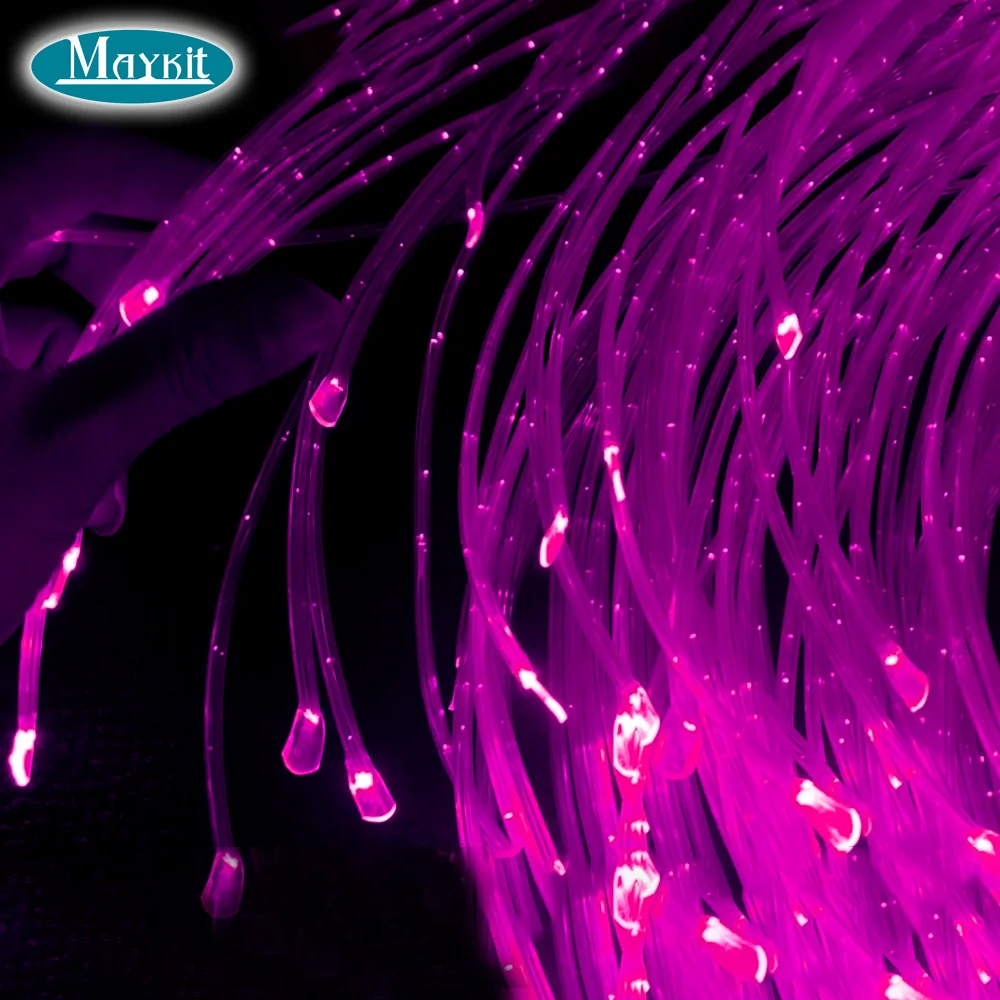 1x2m RGB Shimmering Fiber Optic Sensory Waterfall Cascade Curtain Light For Snoezelen multisensory Room