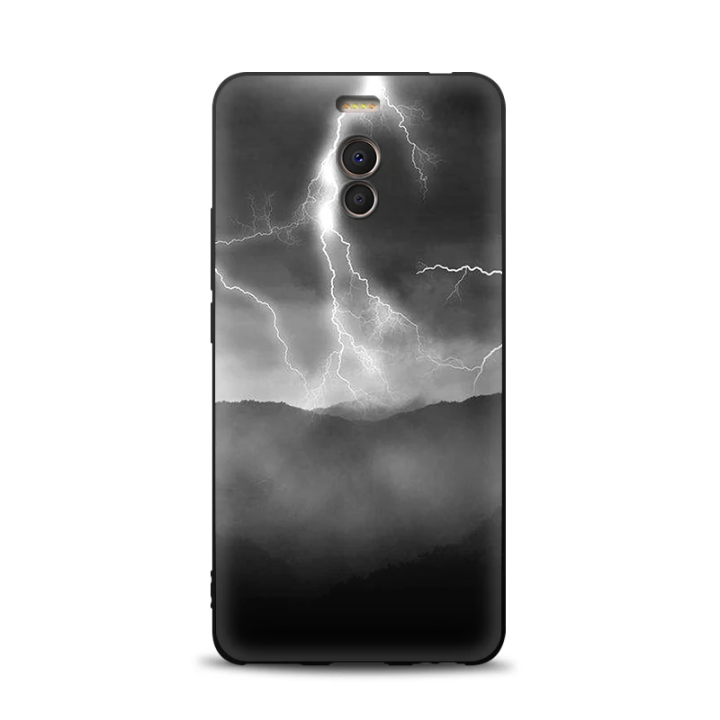 JURCHEN Soft Tpu Back Cover For Meizu M6 Note Case Silicone Matte Exquisite Print Phone Case For Meizu M6 Note Case Meizy Note 6 cases for meizu black Cases For Meizu