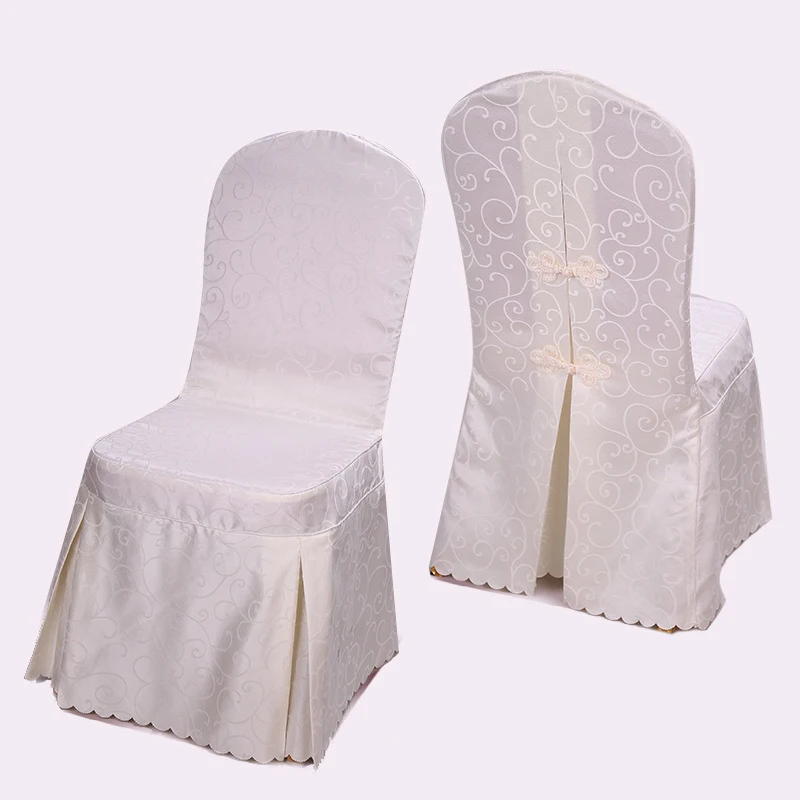 

30Pcs/Lot Customize Wedding Chair Covers High Quality Polyester Chair Cover for Weddings Banquet Restaurant