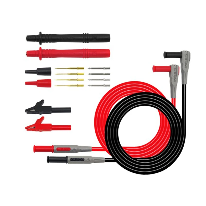 

P1300B + Multimeter Needle Probe Set Multifunction Replaceable Clamp Multi Meter Test Lead Kits + Alligator Clips