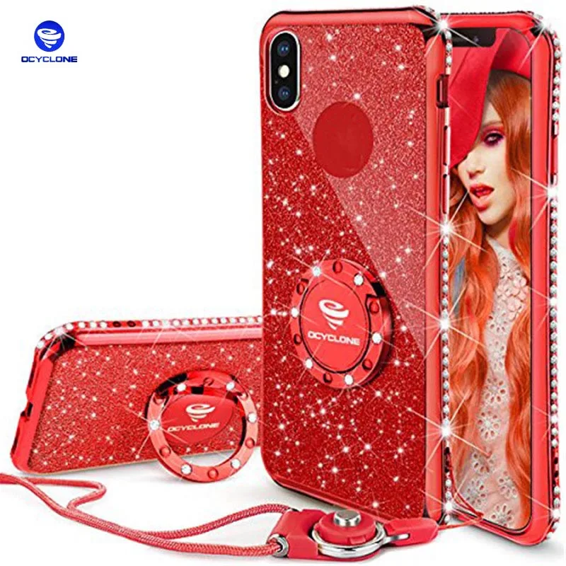 Чехол Ocyclone для IPhone X тонкий мягкий Блестящий милый блестящий чехол телефона
