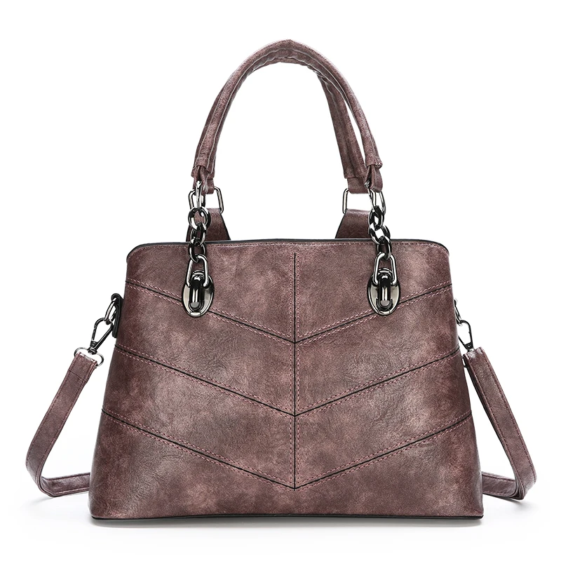 Известная сумка через плечо роскошные женские сумки дизайнерские женские сумки через плечо для женщин Повседневные Сумки из искусственной кожи - Цвет: Purple