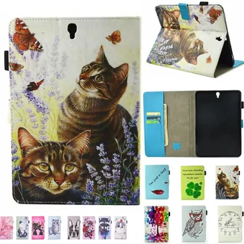 

Cute 3D Printer Case For Samsung Galaxy Tab S3 9.7 T820 SM-T825 Tablets PU Leather Stand Folding Wallet Protective Cover Shell