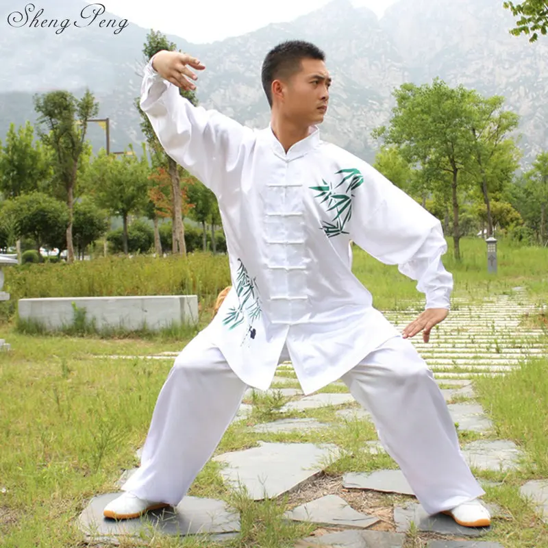 StepX Traje de Tai Chi Pantalones de Manga Larga de Algodón y Lino Traje de Bruce Lee Tang Wing Chun Kung Fu 