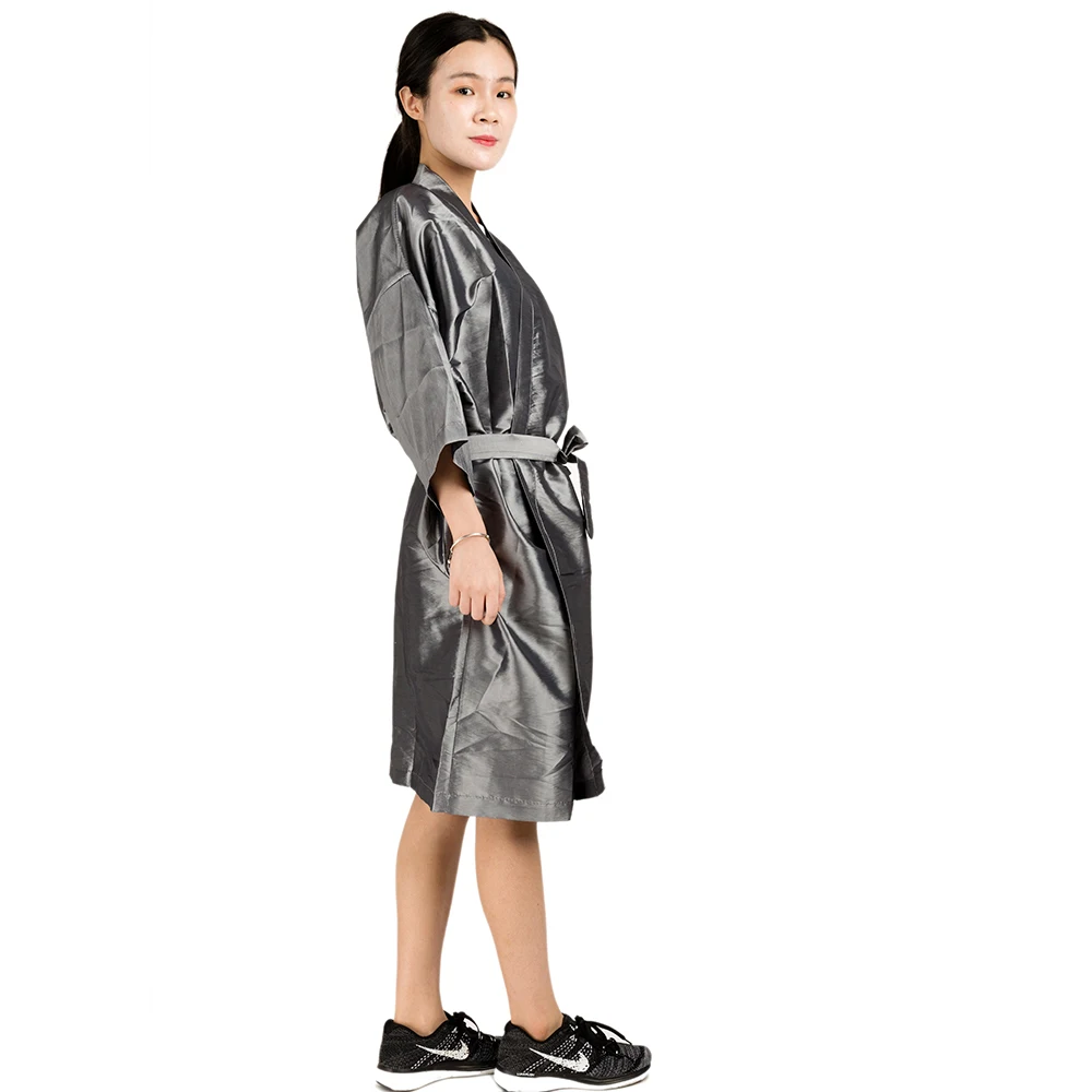 Высококачественное мягкое парикмахерское платье, халат унисекс, ткань для сауны, парикмахерское кимоно, платье для красоты, спа, для гостей, универсальный размер