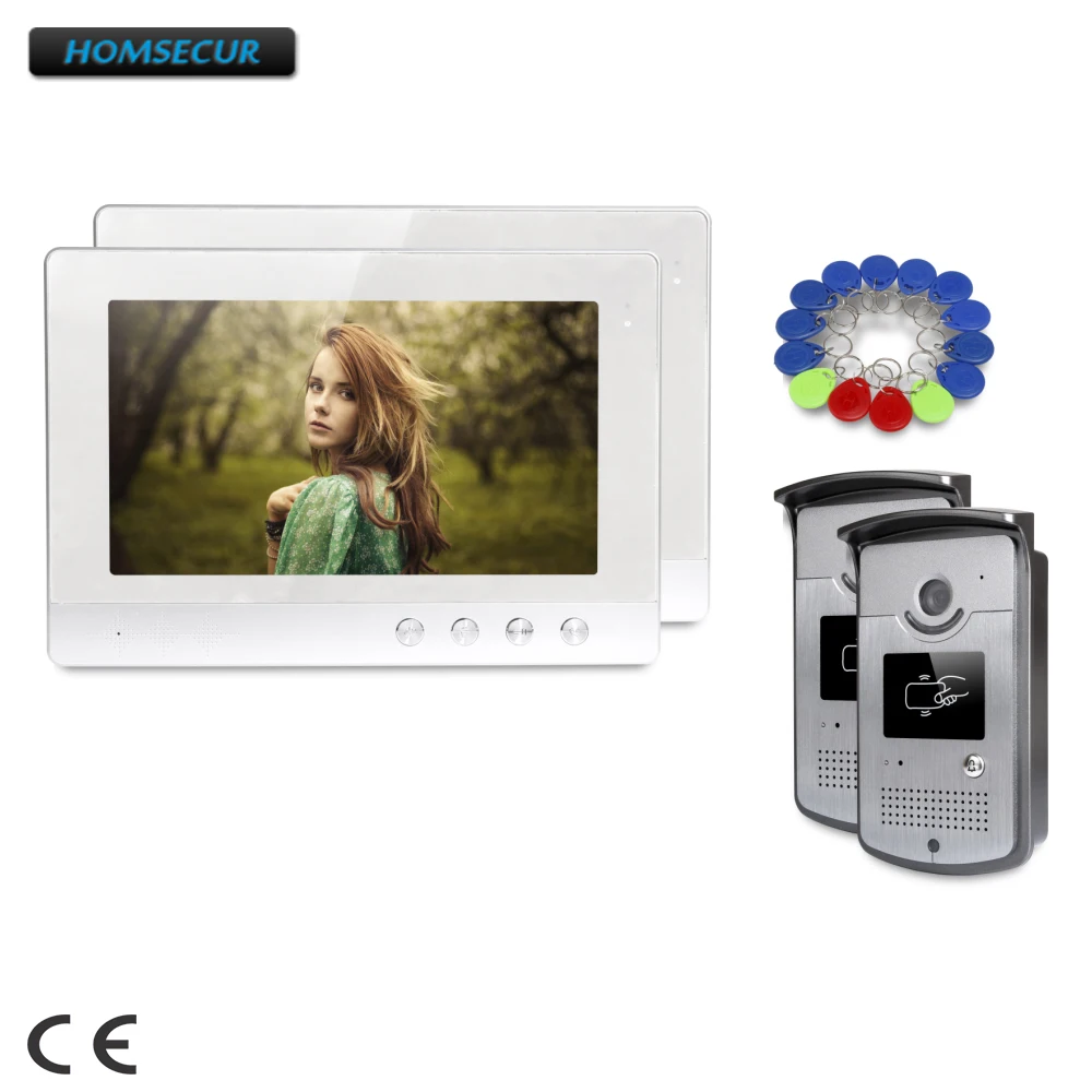 

HOMSECUR 10.1inch Hands-free Video Door Entry Phone Call System Electric Lock Supported : XC001+XM101-S