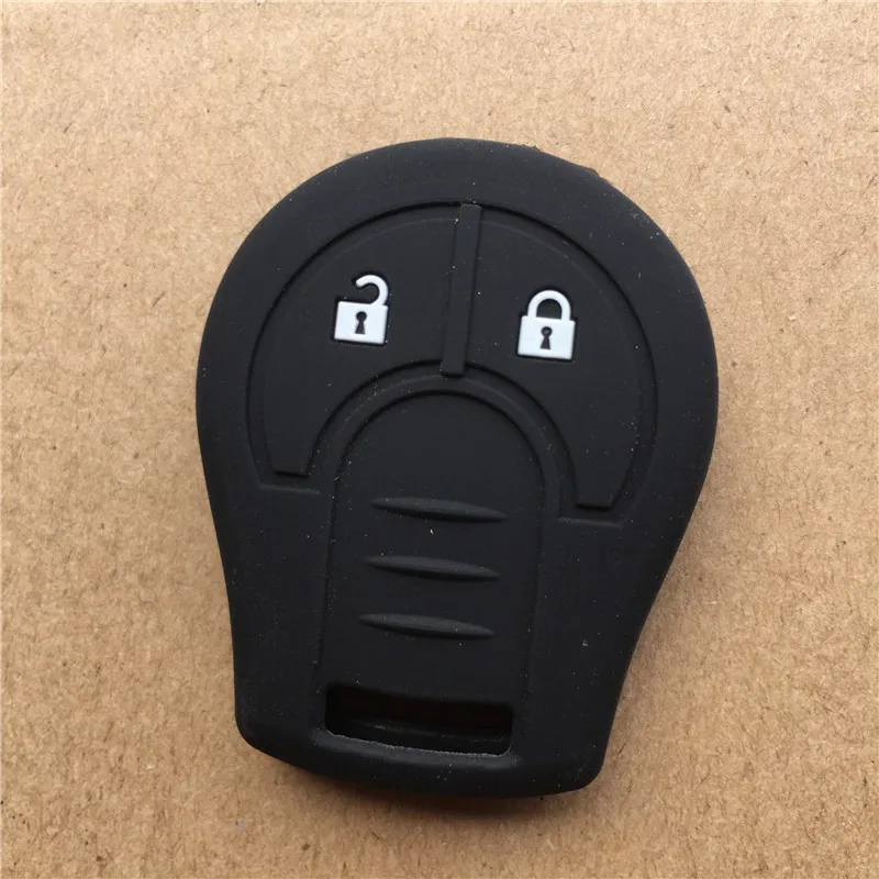 Силиконовый резиновый автомобильный ключ дистанционного оболочки сумка чехол для Nissan Juke Micra Qashqai note Cube 2 кнопки ключ