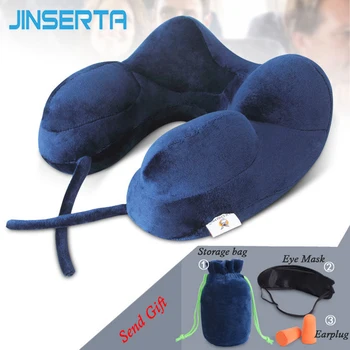 

JINSERTA Inflatable U-Shaped Neck Pillow Car Seat Cushions Travel Pillow for Camping Car Flight Home Office Sleeping Headrest