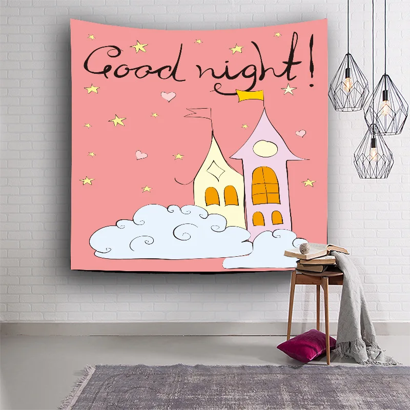 Unicorn wall hanging tapestry home decoration accessories (4)