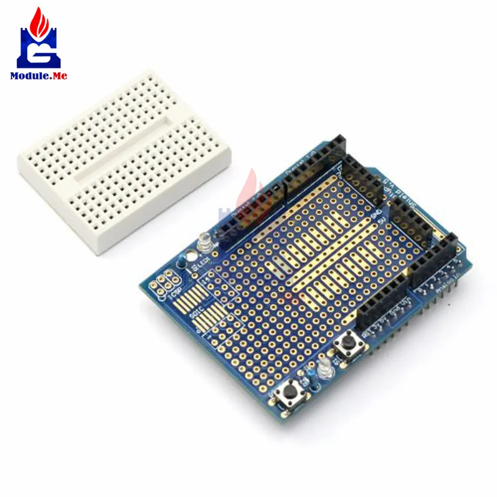 

SYB-170 Proto Shield Prototype Expansion Board MINI Solderless Breadboard For Arduino UNO R3 ATMEGA328P ProtoShield One MEGA328